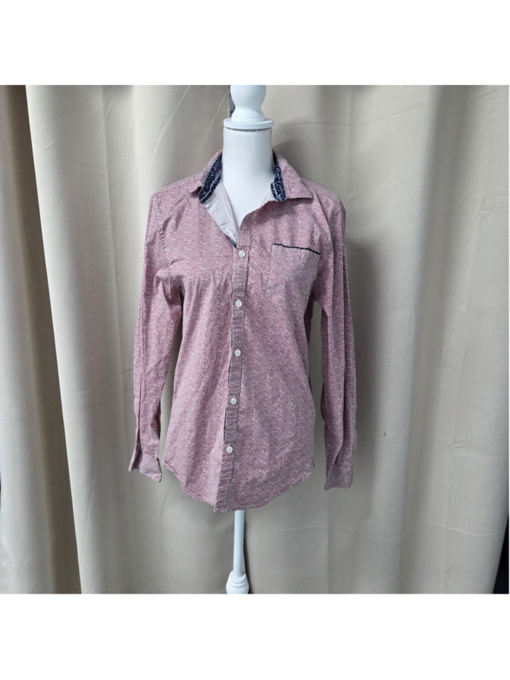 Paper Denim & Cloth Light Pink Button Down Shirt Size M Modern Americana